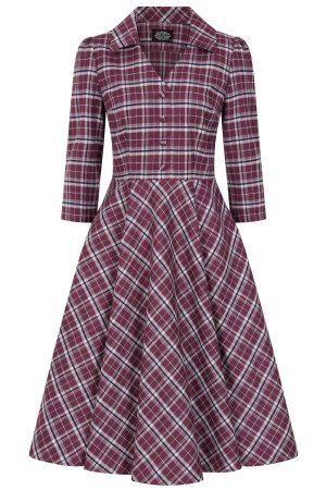 Lowe Tartan Swing Dress in Extended Sizing